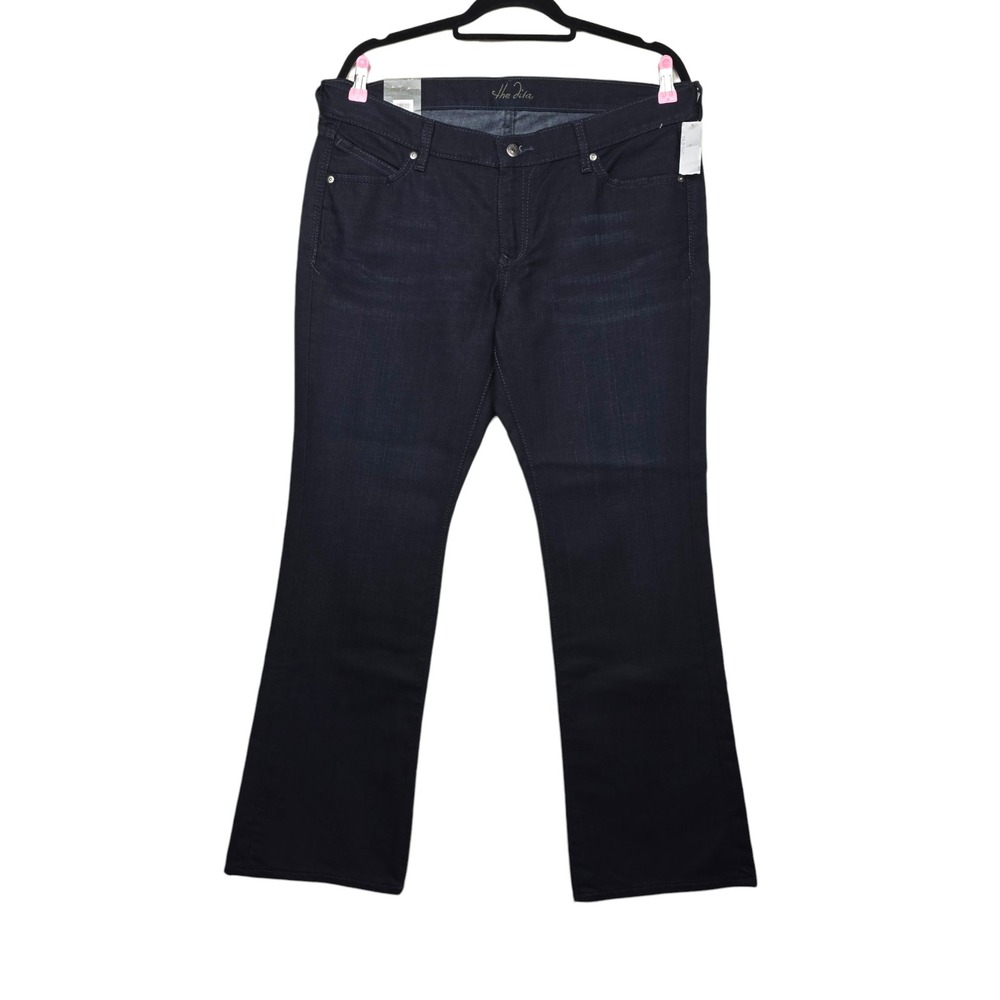 Old Navy Dark Wash The Diva Lowest Rise Bootcut Denim Jeans Size 14 Short NWT